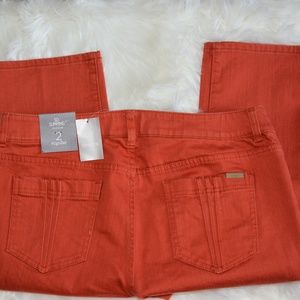 COPY - Chico's Ultimate Fit Regular Pants. Colors Red, Beige, Khaki, Rust.